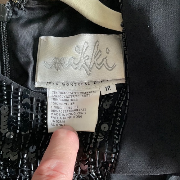 Daymor Couture Black Formal Skirt w/Sequin Jacket - Picture 3 of 6